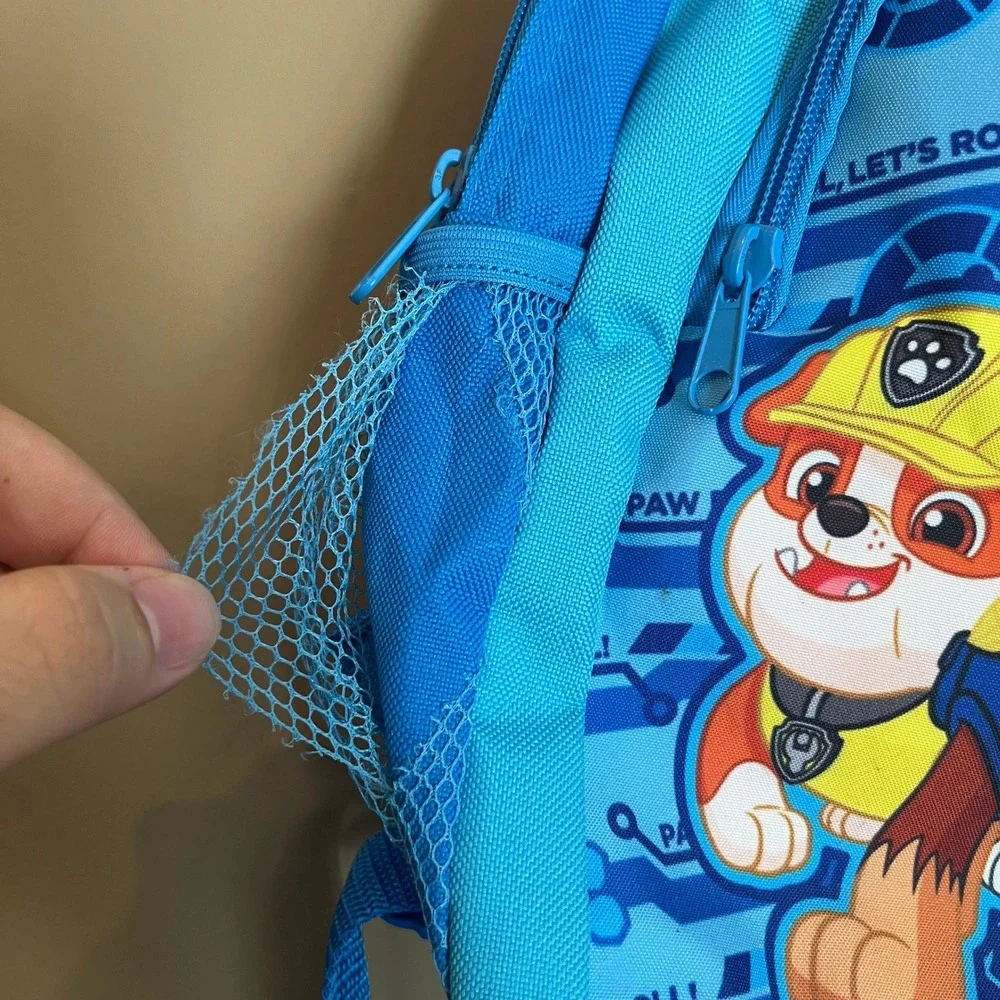 Paw Patrol Kids Blue Backpack Chase Marshall Rubble All Paws On Deck Bag